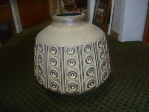 Brutalistische Keramik Vase Uvo Form Mid Century Designer Cari  / Carl Zalloni 1937 Athen-2012 , Steuler Keramik 4334/2 aus den 1950-60 Jahren 