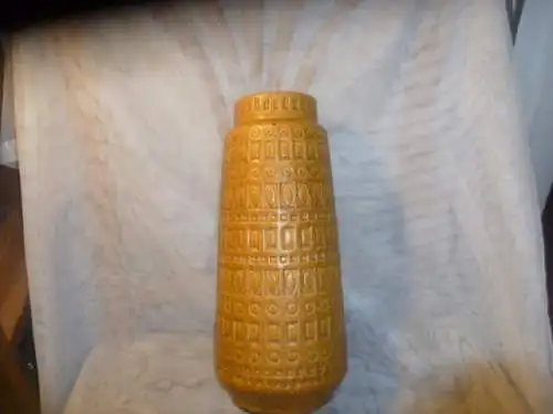      Vase Scheurich 260-30 INKA H=30cm 70er /70s - WGP - Fat Lava Okka hell Braun H: 30 cm