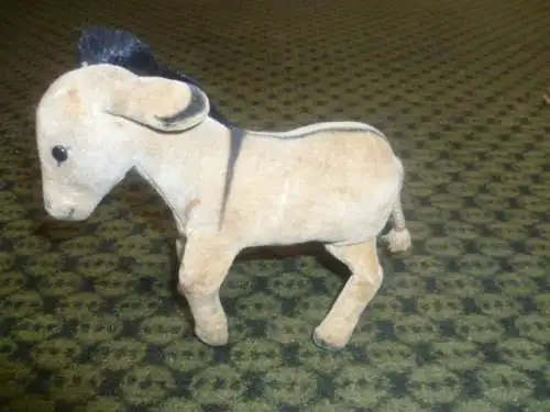  Samt Esel 1412/00 Top US Zone Zustand ohne Fahne u Knopf ca 14 x 12 cm  Seine Fahnennr. ist die 1412/00