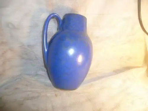 Scheurich Fat Lava 414-16  Fat Lava Stahlblau mit Grün  Seltene super Farben mehrfarbige Vase Scheurich, Deutschland WGP 1960- 69