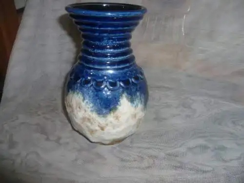 Aquagrün und Turkisblau 60´s Entwurf Bodo Mans Bay Vase Formnr.; 1465 Vintage 1960-70  H 18cm