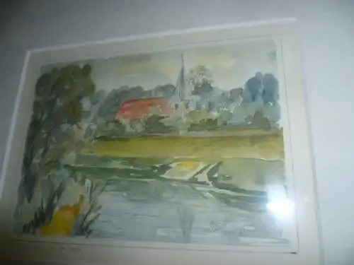 Ulrich Kiowski (1947 Saltendorf/Oberpfalz) "Dorf Idylle Haltern an der Stever"