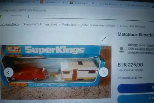  Matchbox Super Kings K69 Europa Caravan 78410 von 1978 komplett 