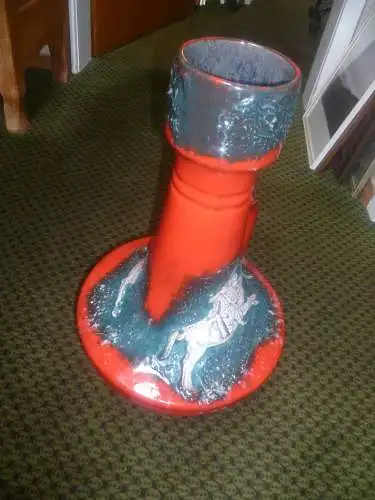 Designer Keramik von Walter Gerhards für eine Wohnkultur der 1960 Jahre , Der absolute Hingucker ! 210-55 Kämpfer zum Pferd!!