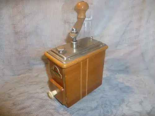 ZASSENHAUS NR.498 MOKKAMÜHLE KAFFEE MAHLGRAD EINSTELLBAR KIRSCHBAUM 1956 SAMMLERSTÜCK COFFEE GRINDER