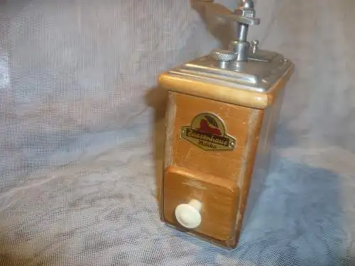 ZASSENHAUS NR.498 MOKKAMÜHLE KAFFEE MAHLGRAD EINSTELLBAR KIRSCHBAUM 1956 SAMMLERSTÜCK COFFEE GRINDER 