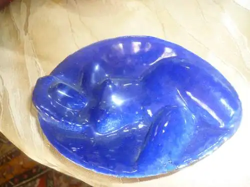 Erotika Keramik Schalen Vintage 1960 Jahre oval in der Art von Picasso ? Masse oval : 13,5 x 9 cm