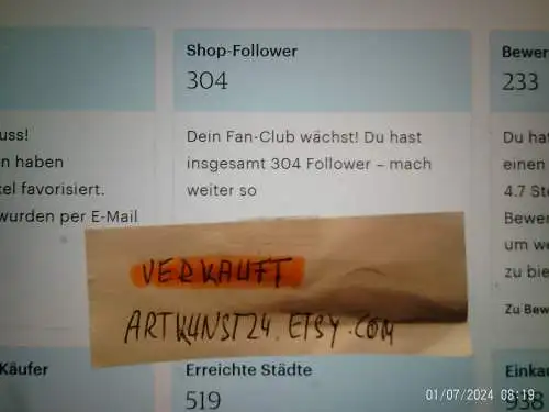 Ruscha  Hanns Welling   Emaile Dekor Keramik Wandteller Dekor Orient  Vintage 50 Jahre