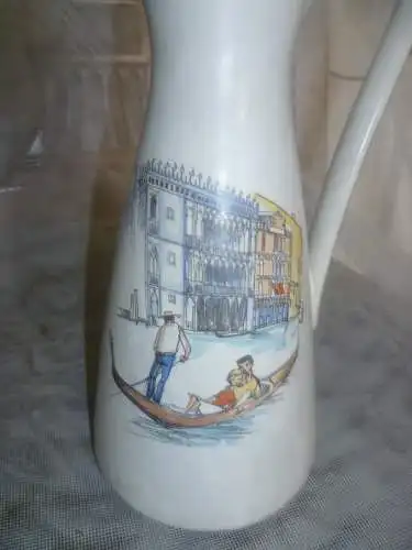 Seltene Jasba Heinz Siery  Keramik Vase 1960er Jahre Dekor  Venedig  Höhe: cm24 . In schönem Zustand ohne Chips oder Risse.