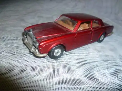 CORGI TOYS ROLLS ROYCE SILVER CORNICHE - METALLIC RED L14.0cm - GOOD unbespielt! aus der Vitrine nur angestaubt! ohne Orig. Verpackung!