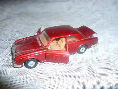 CORGI TOYS ROLLS ROYCE SILVER CORNICHE - METALLIC RED L14.0cm - GOOD unbespielt! aus der Vitrine nur angestaubt! ohne Orig. Verpackung!