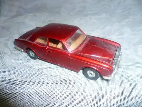 CORGI TOYS ROLLS ROYCE SILVER CORNICHE - METALLIC RED L14.0cm - GOOD unbespielt! aus der Vitrine nur angestaubt! ohne Orig. Verpackung!