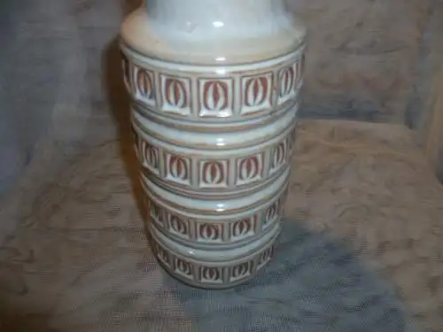 Inka bzw Hellas Scheurich Keramik Vase Nr. 268-23 mokka beige Ära 1960 Abba!!