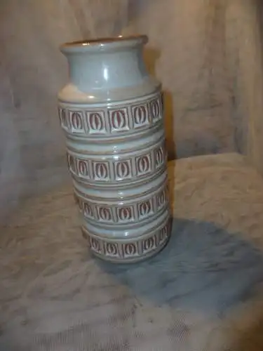 Inka bzw Hellas Scheurich Keramik Vase Nr. 268-23 mokka beige Ära 1960 Abba!!