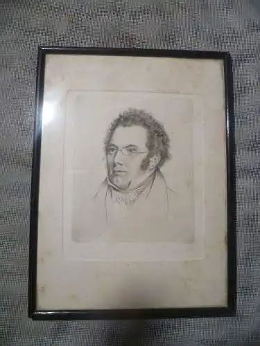 W. Pech (1911-?) zeigt den österreichischen Komponisten Franz Schubert (1707-1828).