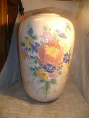   BAY Keramik 42cm Bodenvase Modell 543-40 W. Germany Vintage Vase Keramikvase Blumenvase Mid Century 1960er 1970er Handgemalt Höhe: 42cm