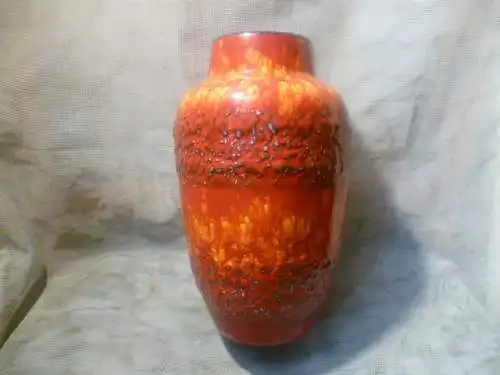 Scheurich Lora  Crusty Vase Fat Lava Modell 549-21 Keramik tolle Farben  Mid Century Keramik Vitrinen Zustand Designerin war: Gerda Heuckeroth