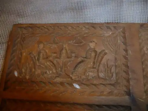 Musealer Krippen/ Apostel Modell um 1800+ / - besonders seltene christliche Motivwahl Kirschbaum 15 x 10cm  Provenienz Bäckerei  Gauss in Bretten