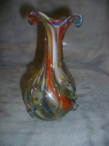  Sommerso Murano Glas Vase von Seguso,vide poche 1960er