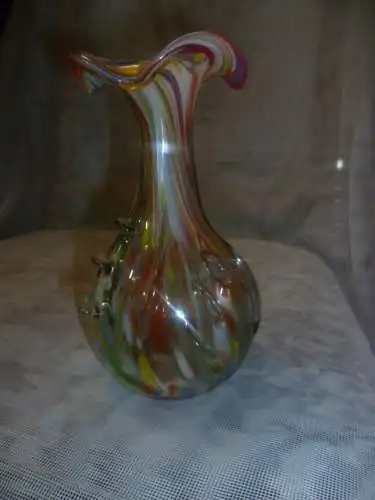  Sommerso Murano Glas Vase von Seguso,vide poche 1960er