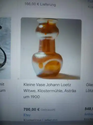  Vase Lötz Witwe Klostermühle Entwurf und Ausführung: Lötz Witwe, Klostermühle, um 1902 Dekor: Medici
