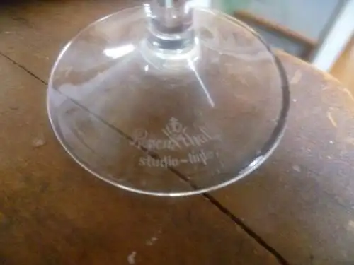Vintage 1970s Rosenthal Smoky Glass Tulipa Cordial/Sherry