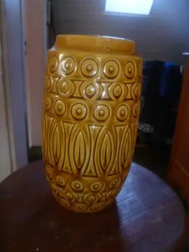 Inka bzw Hellas scheurich Keramik Vase Nr. 264-18 in  mokka curry  Ära 1960 Abba!!