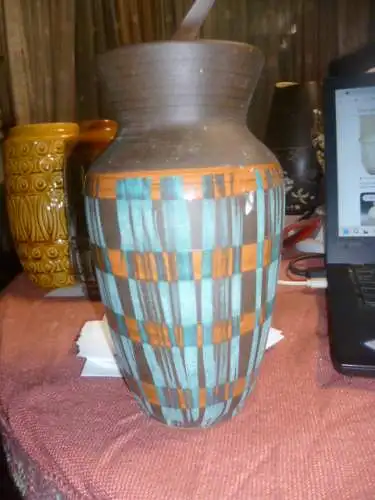 Carstens Keramik Ankara Formnr. 663-18 um 1950-59 H: 18cm    Besonders selten !!!