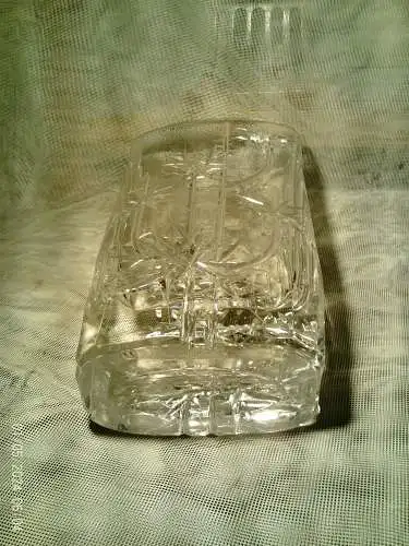 Podebrady Glashütte Tiefschliff-Kristallvase,Design Josef Svarc er lebte von 1928 bis 2016 