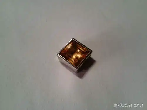Rauchtopas Anhänger 925 Marke Masse: 14 x 1 4 X 7mm