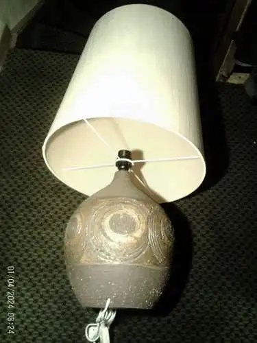 Brutalistische deutsche 69 Ära Tischlampe Cläre Zange/Heinz Löffler Krösselbach
