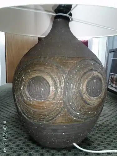 Brutalistische deutsche 69 Ära Tischlampe Cläre Zange/Heinz Löffler Krösselbach