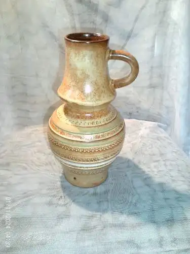 Roberto Rigon 1929 geboren - ?für Bertoncello Ceramics, 1960er Italienische Henkel Keramik Vase