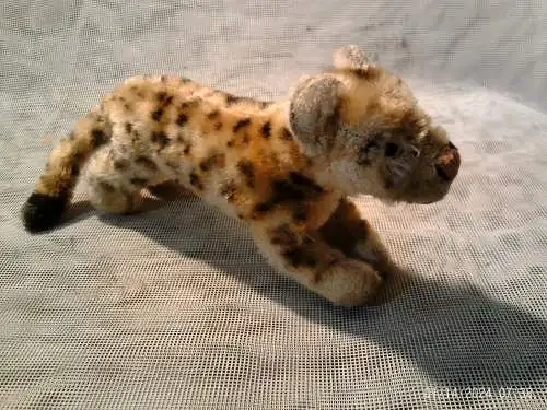 Steiff Leopard Mohair Plüsch, nur 1955-61 gefertigt Steiff Tagged laufender Leopard Knopf..