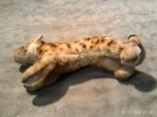Steiff Leopard Mohair Plüsch, nur 1955-61 gefertigt Steiff Tagged laufender Leopard Knopf..