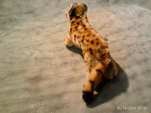 Steiff Leopard Mohair Plüsch, nur 1955-61 gefertigt Steiff Tagged laufender Leopard Knopf..