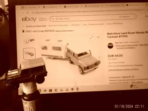 Sonderedition Gebaut 1987-88 Matchbox Land Rover Ninety 1987 1:62 aus der Vitrine gute Erhaltung!