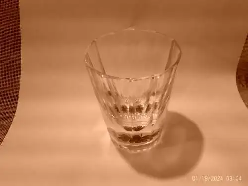 Anton Kothgasser 1769 Wien 1851 "Glücksklee Glas" H: 8cm um 1820-40