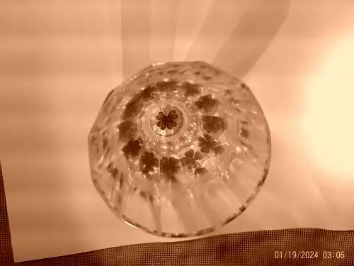 Anton Kothgasser 1769 Wien 1851 "Glücksklee Glas" H: 8cm um 1820-40