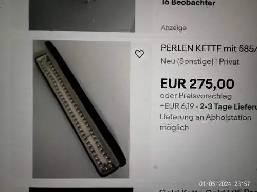 Gold 585Akoya Zuchtperlen  Perlen 5 mm Art Deko Collier um 1920 Franz Scherle Pforzheim Schmuckmanufaktur