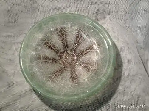 IKORA Glas Schale 25 cm, WMF Karl Wiedmann 1930er Jahre Durchm: 25 cm