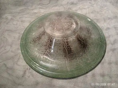 IKORA Glas Schale 25 cm, WMF Karl Wiedmann 1930er Jahre Durchm: 25 cm