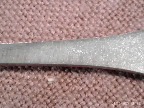  Eislöffel-Set 6Stück Dekor im Perlenband um 1960 Made in USSR Marke TJ Vintage unbenutzt aus der Vitrine !