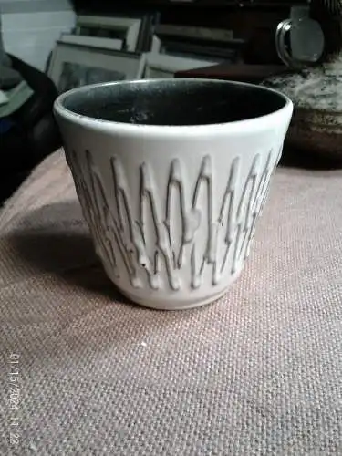 Designer Halidan Kutlu kleiner Übertopf  ca 1970 Ära 