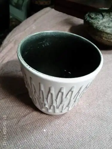 Designer Halidan Kutlu kleiner Übertopf  ca 1970 Ära 