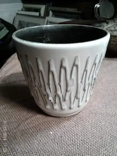 Designer Halidan Kutlu kleiner Übertopf  ca 1970 Ära 