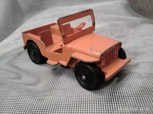  LONE STAR WILLYS JEEP  Orange Jeep,  1:43 GB , AHK  orange Lenkrad wenig bespielt , da Vitrine