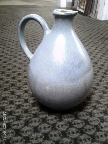 Fritz Van Daalen L51 Henkel Keramik Vase 60 Jahre H: 17 cm