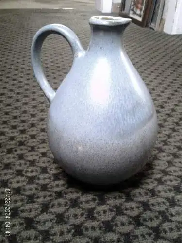 Van Daalen L51 Henkel Keramik Vase 60 Jahre H: 17 cm