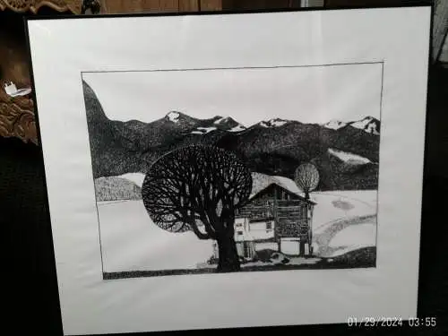 Artkunst24.Etsy.com biete: Rould Beiker 1989 Baumbehütet Graphik   signiert Rould Beiker Titel : "Baum behütet" datiert 1989 Blatt 22/350 in Galerie Rahmung Masse: 70 x 60cm Arbeit erinnert mich an Arbeiten von : Albert Birkle Berlin 1900 - 1986...